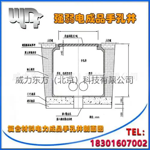 手孔井 玻璃钢通信检查井 人孔井弱电井600*600 700*700 800*800