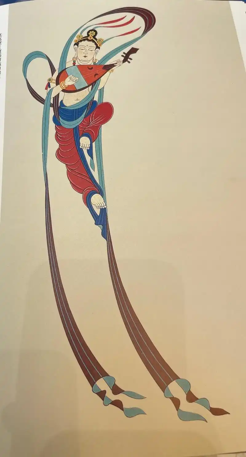 敦煌壁画里让人熟悉的就是飞天,敦煌莫高窟壁画既今一千六百多年 - 抖