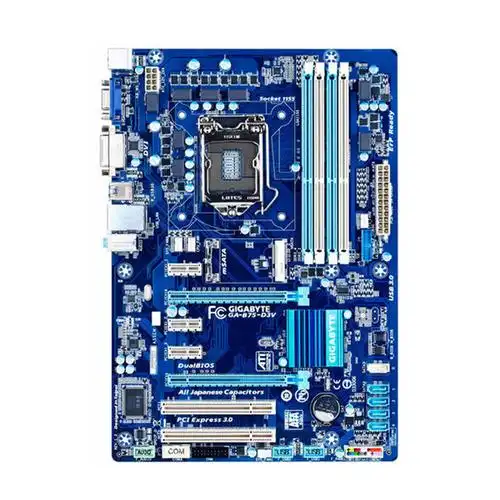 gigabyte/技嘉 ga-z77p-d3z771155b75h61h77主板ddr3兼容e312 深卡其
