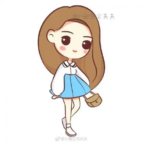 可爱姐姐的简笔画