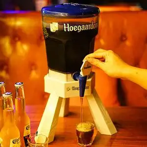 酒炮3升酒吧专用发光网红福佳白扎啤桶容器商用果汁可乐奶茶壶杯