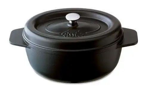 德国菲仕乐fissler铸铁锅珐琅锅炖锅23cm3l正品黑色