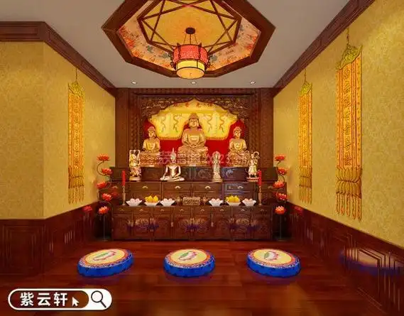 佛堂中式装修效果图