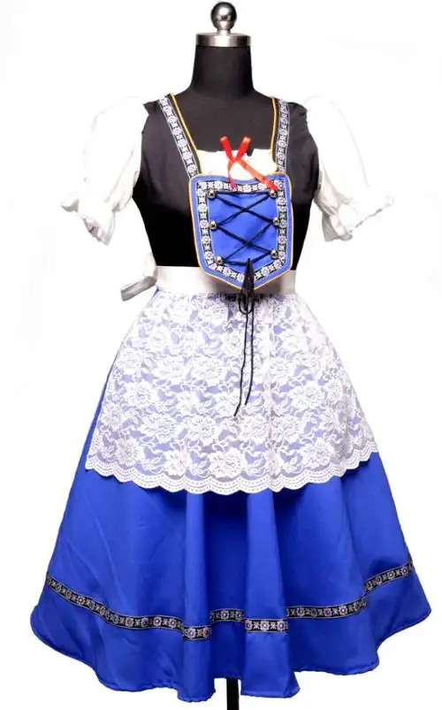 纯正德国啤酒巴伐利亚民族服装慕尼黑传统服装餐厅工作服cosplay女装