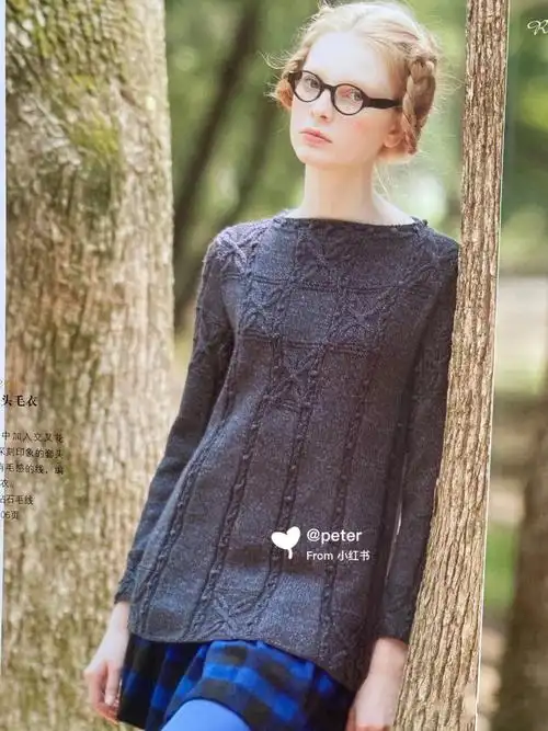 分享一款志田瞳a版宽松毛衣附图解