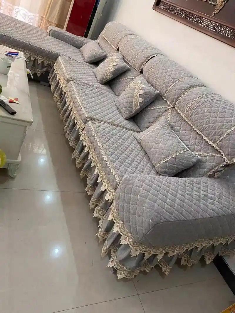 做沙发套我是认真的手工活看细节