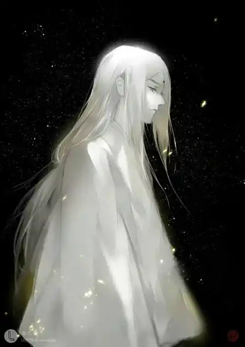 古风手绘插画白衣男生头像