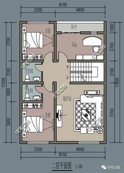 农村8米面宽好户型3厅5卧带内卫让土豪都为之疯狂的中式豪宅