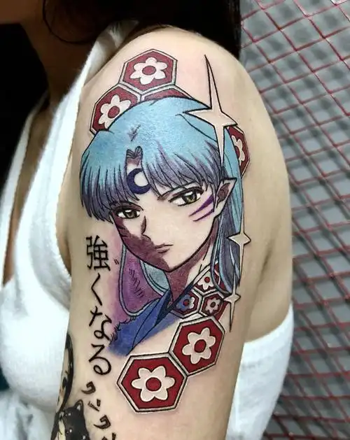 动漫人物纹身纹身图片手臂腿部newschool纹身图案