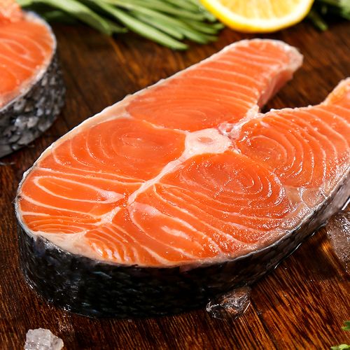 尚致轮切三文鱼排新鲜整条中段鱼扒冷冻海鲜辅食婴幼儿鱼肉块500g