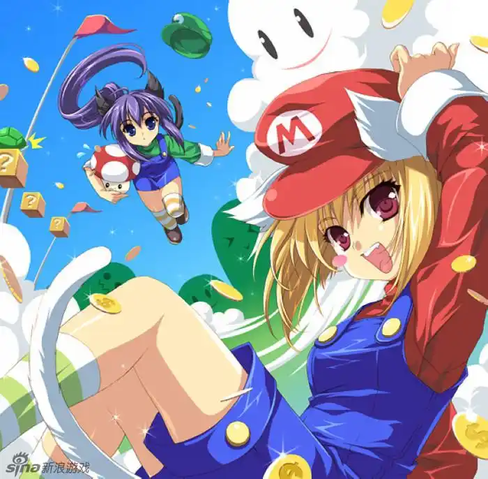 《超级玛丽》同人插画欣赏 娘化篇