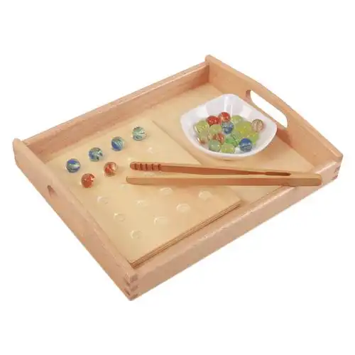 蒙氏儿童日常生活教具小托盘幼儿园蒙台蒙特梭利训练早教音乐玩具