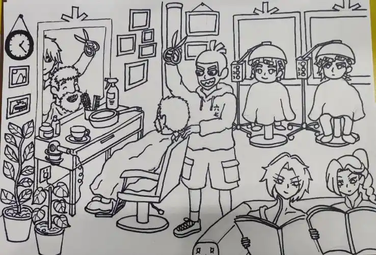 理发师的故事范画