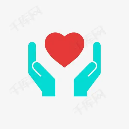 可爱彩色双手呵护矢量图素材图片免费下载-千库网