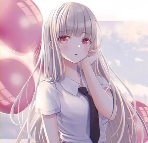 动漫女生头像陪你看日落的人比日落本身更温柔