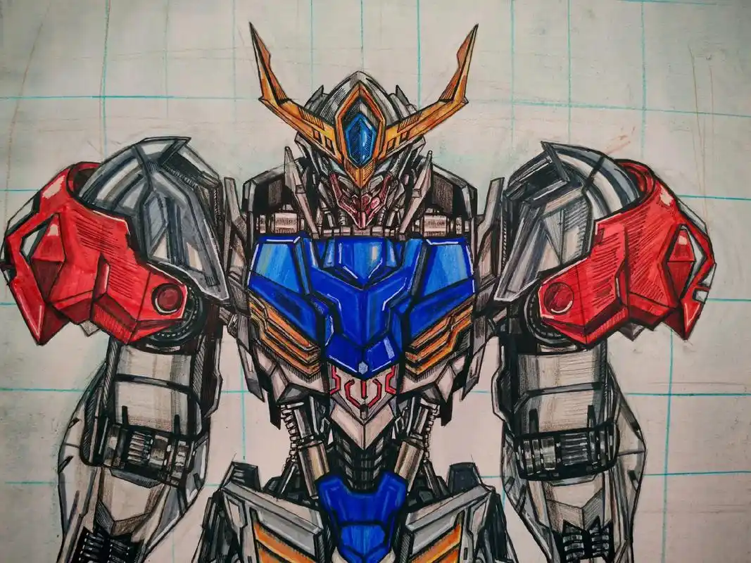 男人一定要看的浪漫 #高达 #巴巴托斯 #动漫手绘. #动 - 抖音