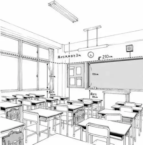 教室怎么画教室的画法教程参考