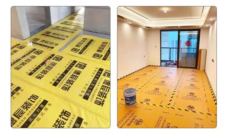 工地地板保护膜eva地膜地砖瓷砖保护膜成品pvc装修地面保护膜定制