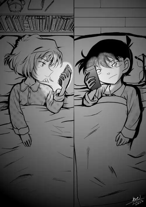 柯南服部平次工藤新一毛利兰灰原哀插画