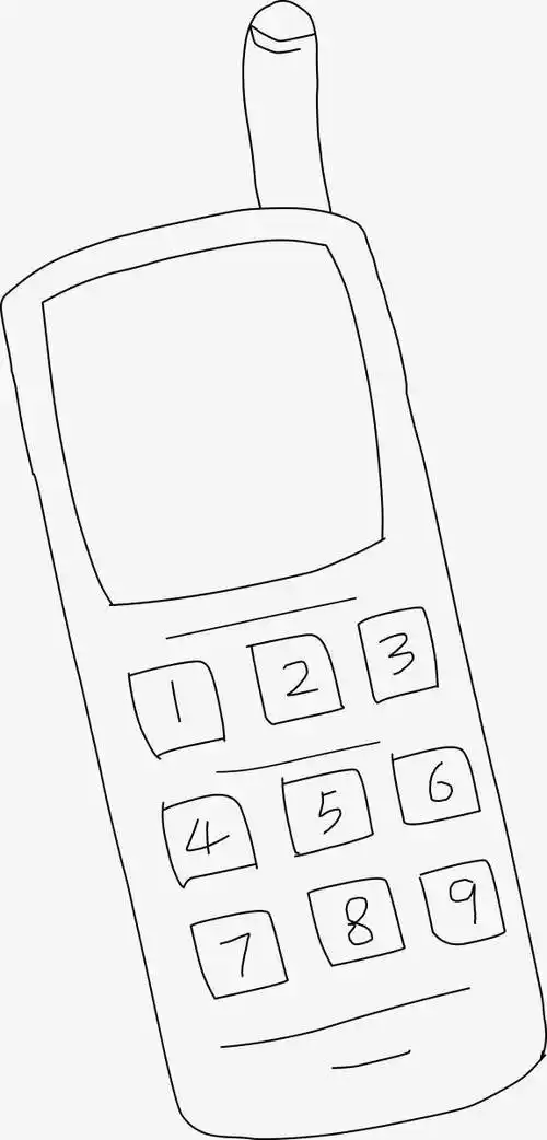 手机简笔画图片-翻盖小手机老年手机简笔画大全手机简笔画手机简笔画