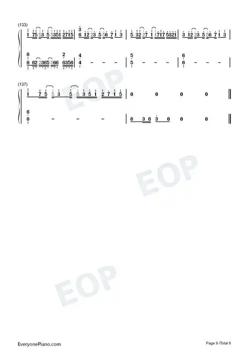 lightning moment-唯美轻音乐双手简谱预览9