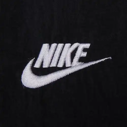 nike童装纯色logo刺绣松紧腰束脚运动裤女童黑色dd6285010