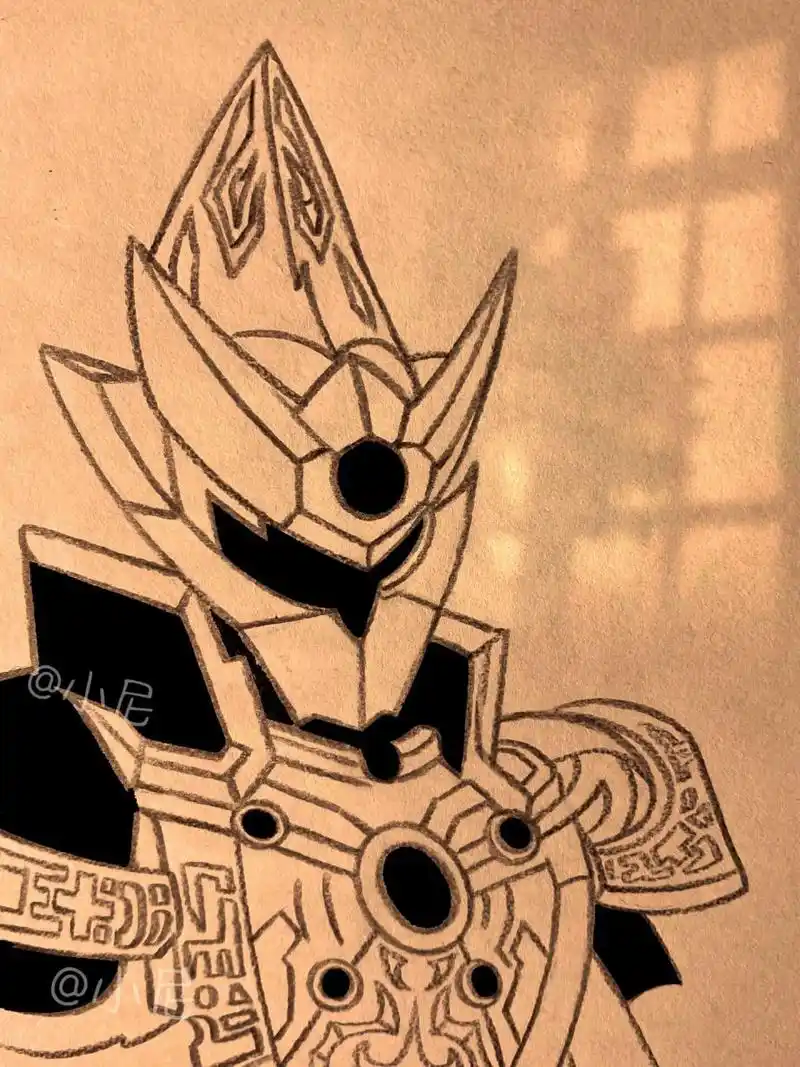 教你画铠甲勇士 铠甲勇士绘画教程