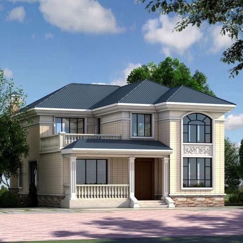 新农村自建房豪华欧式楼房二层别墅设计图乡下两层别墅效果