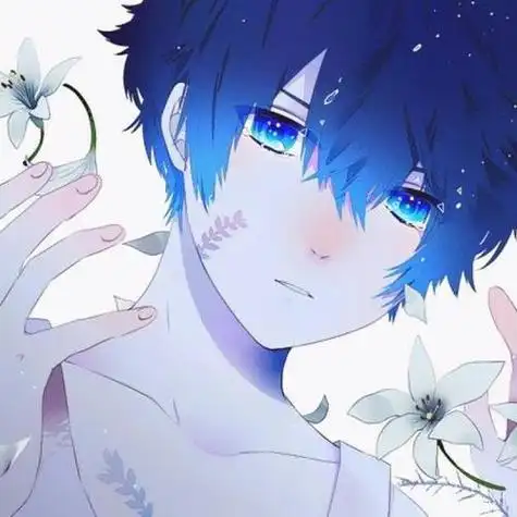 动漫男生头像高清蓝色系78