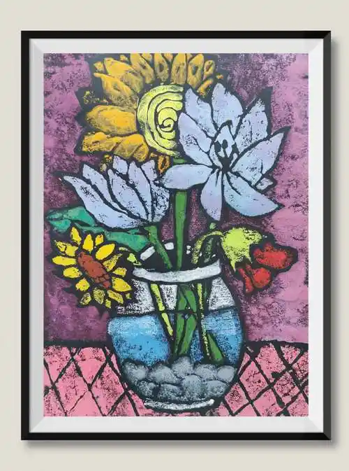 (12月作品精选)吹塑纸版画