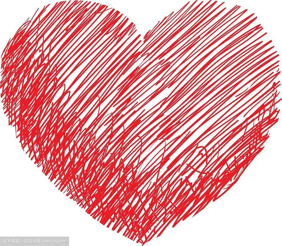 素描心图标爱设计图形