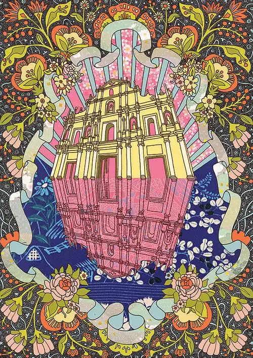 《澳門之美麗教堂》系列-大三巴牌坊