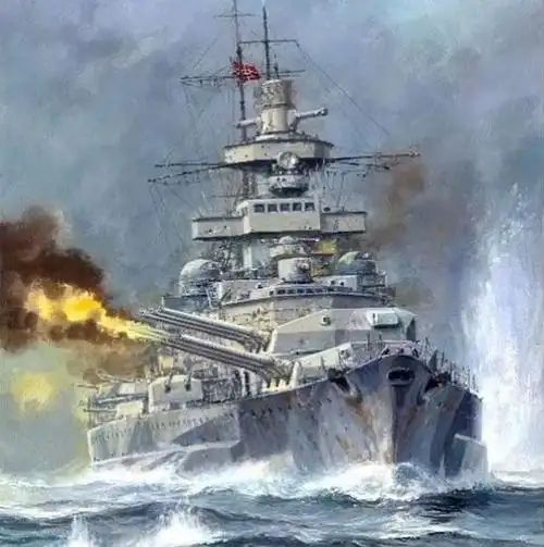 沙恩霍斯特级战列巡洋舰油画作品欣赏