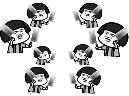 蘑菇头_砍人_动图_装逼_斗图_群聊表情