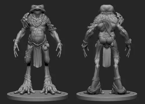 zbrush沼泽猎人角色制作流程_【游艺网—game798】| 游戏美术,游戏