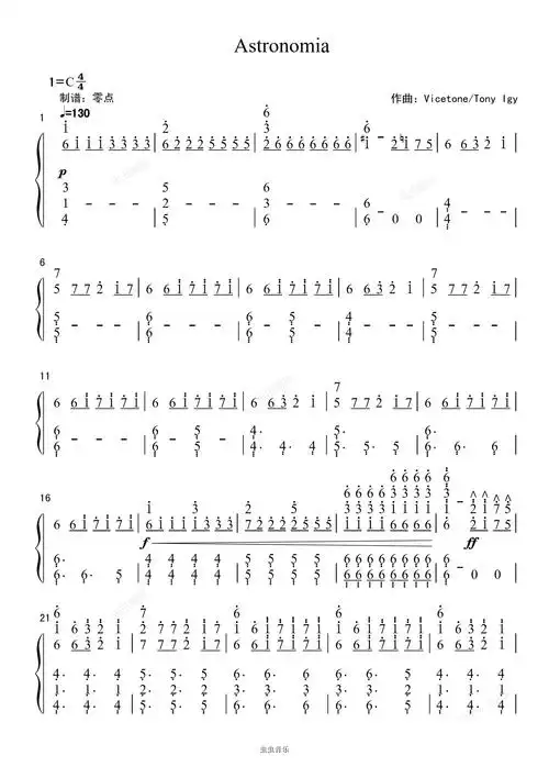 astronomia黑人抬棺bgm钢琴简谱