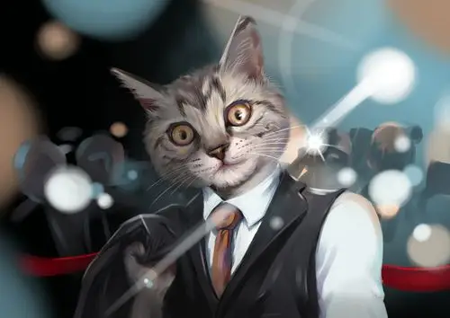 西装猫|插画|插画习作|王兰花哈哈哈 - 原创作品 - 站酷 (zcool)