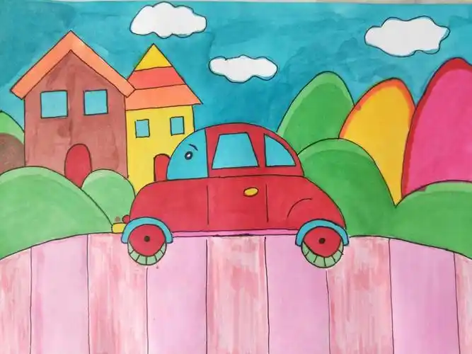 金蜗牛绘画空中课堂——马路上的小汽车