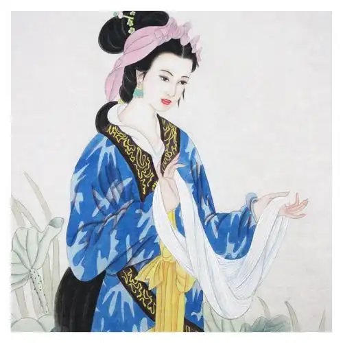 杨德《西施浣纱图》天津美协会员