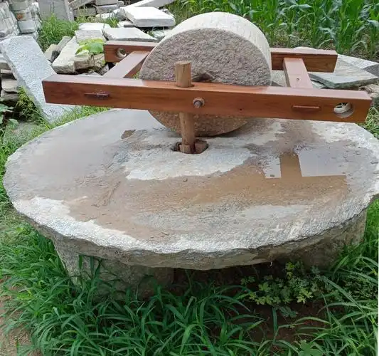 碾子老石电动农村石磨老式碾盘石头磨盘石雕