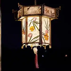春节传统花灯diy中式宫g廷灯笼古代木制骨架材料手工组装国风元宵