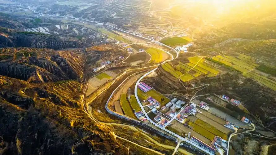 宁县春日田园如画