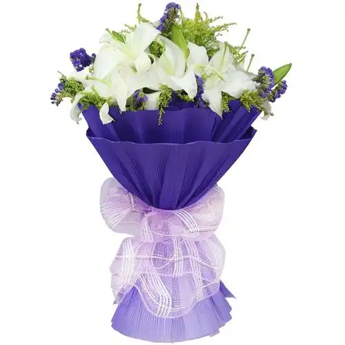 送上一束百合花