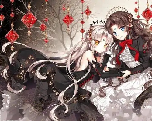 精选高清壁纸动漫少女双子