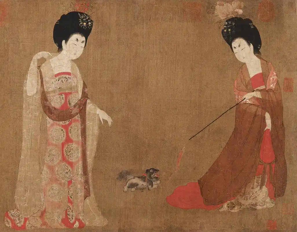 "大唐余韵"簪花仕女图数字作品限量发行--灵境·人民艺术馆--人民网