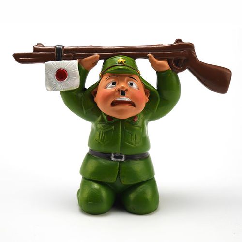 岛日本人下跪摆件车内卡通装饰用品公仔玩偶摆件汽车饰品保平安可爱