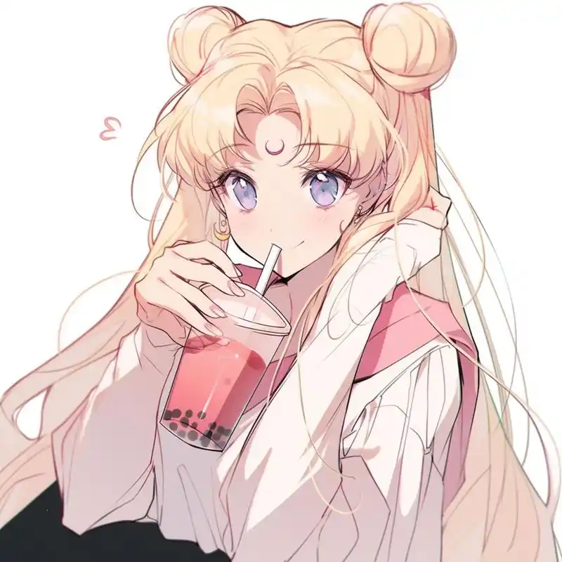 复古旧漫丨喝奶茶的月野兔82丨女生头像