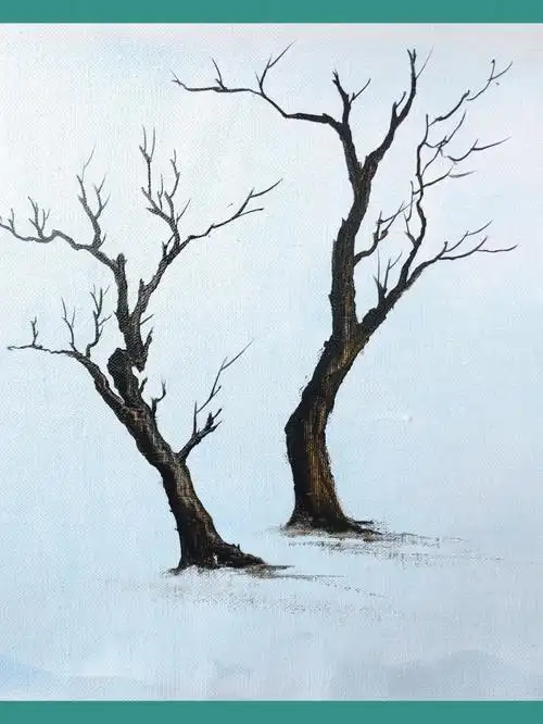 提亮就是画龙点睛树枝练习