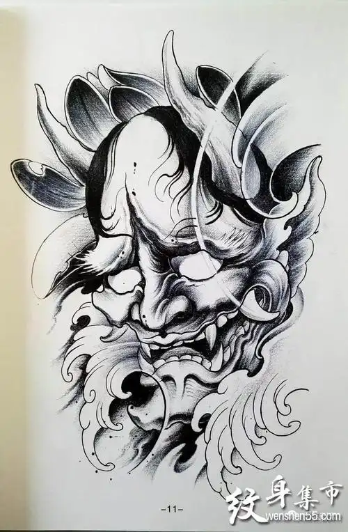 般若纹身般若纹身手稿般若纹身手稿图案