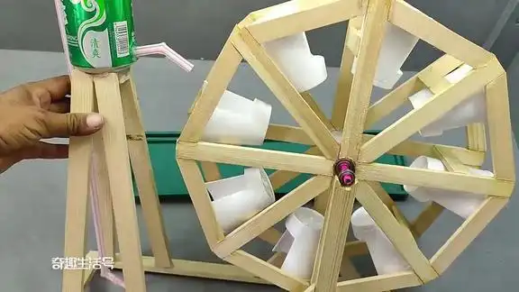 diy创意的水轮一个非常棒的水循环装置